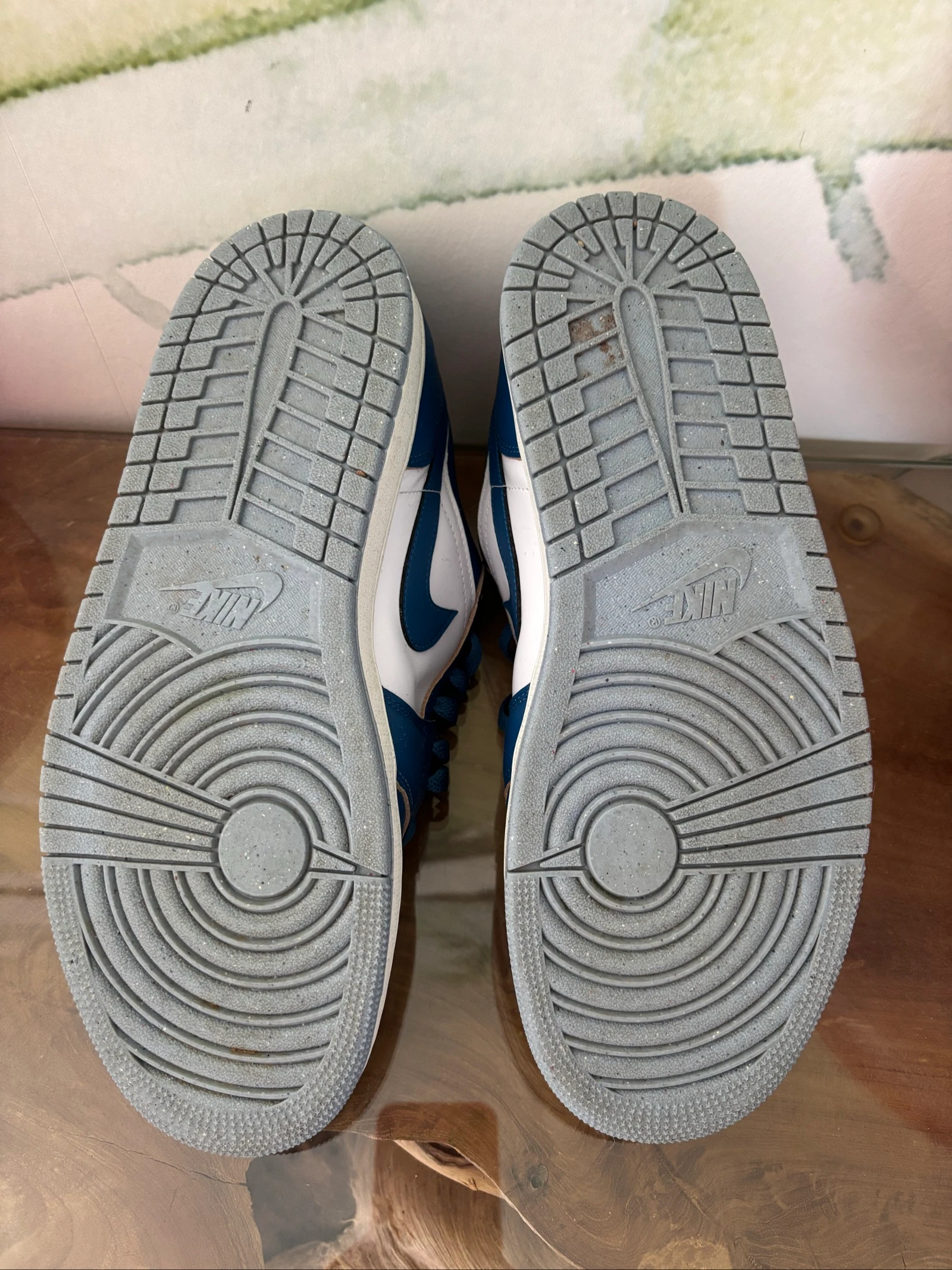 Zapatillas Nike Air Jordan 1 low azul blanco – photo 9